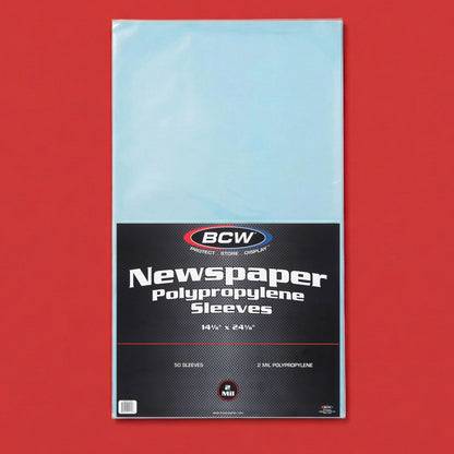 BCW Newspaper Sleeves - 14 x 24 – front product view