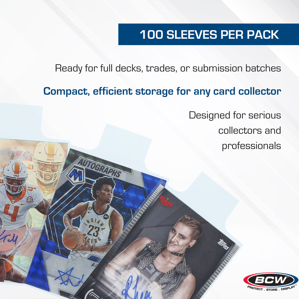 BCW Standard Card Sleeves - Tab – dimensions and specifications