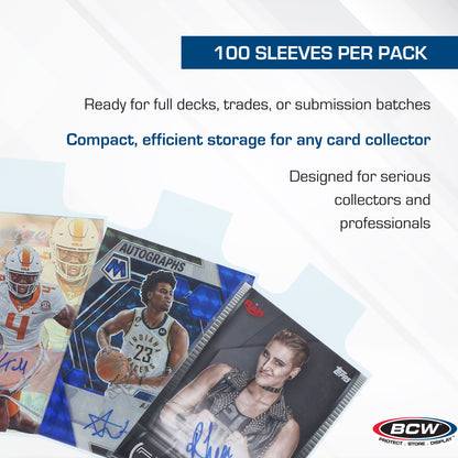 BCW Standard Card Sleeves - Tab – dimensions and specifications