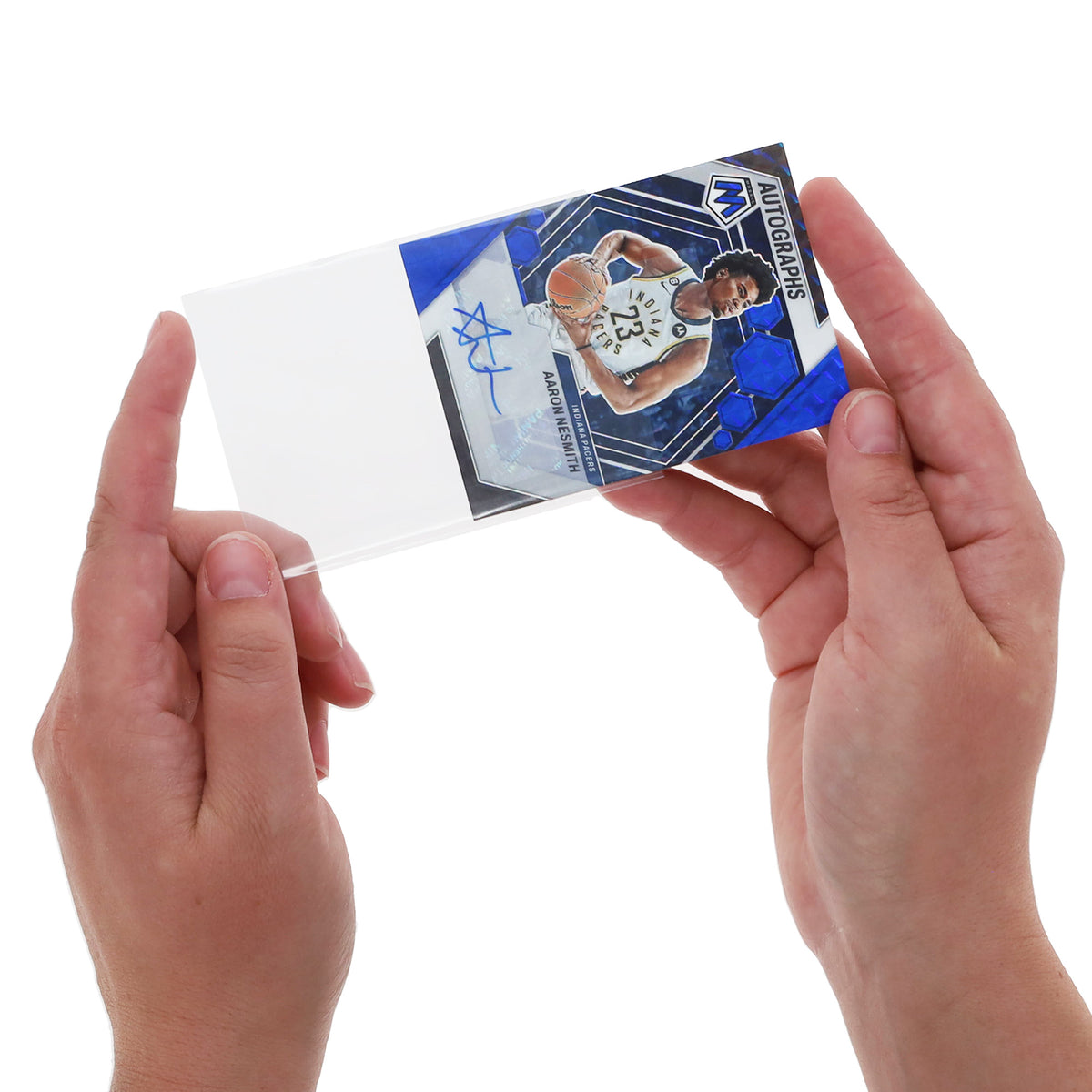 BCW Standard Card Sleeves - Tab – in-use view