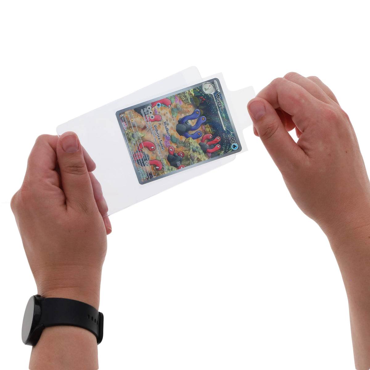 BCW Standard Card Sleeves - Tab – in-use view