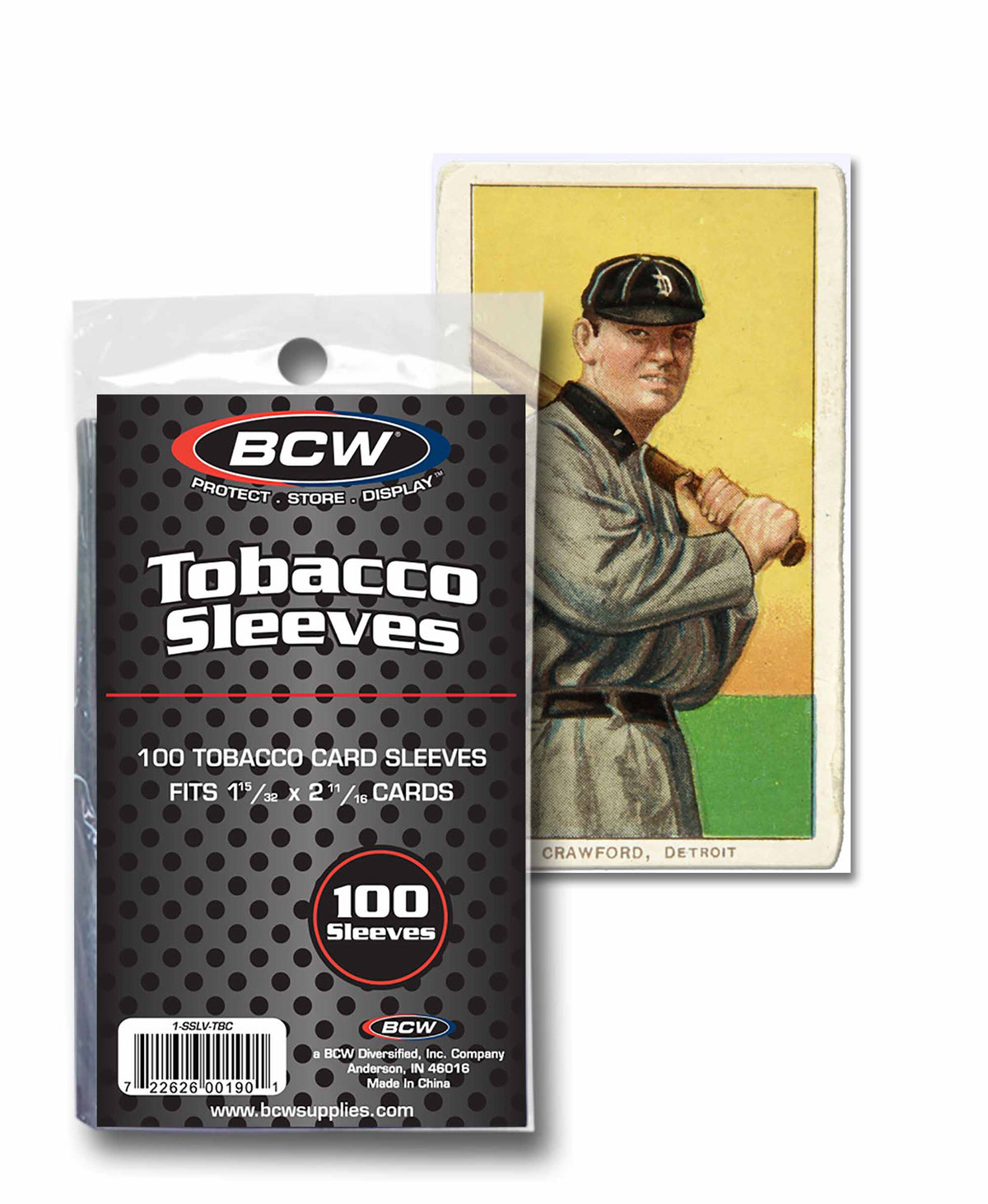 BCW Tobacco Card Sleeves – front product view