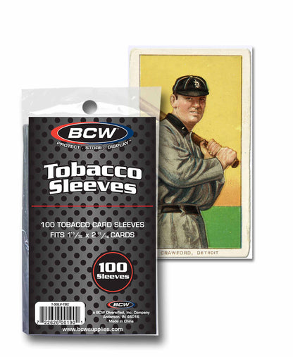 BCW Tobacco Card Sleeves – front product view