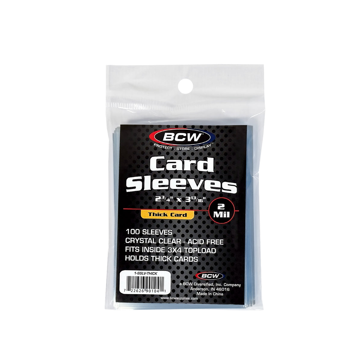 BCW Thick Card Sleeves – front product view
