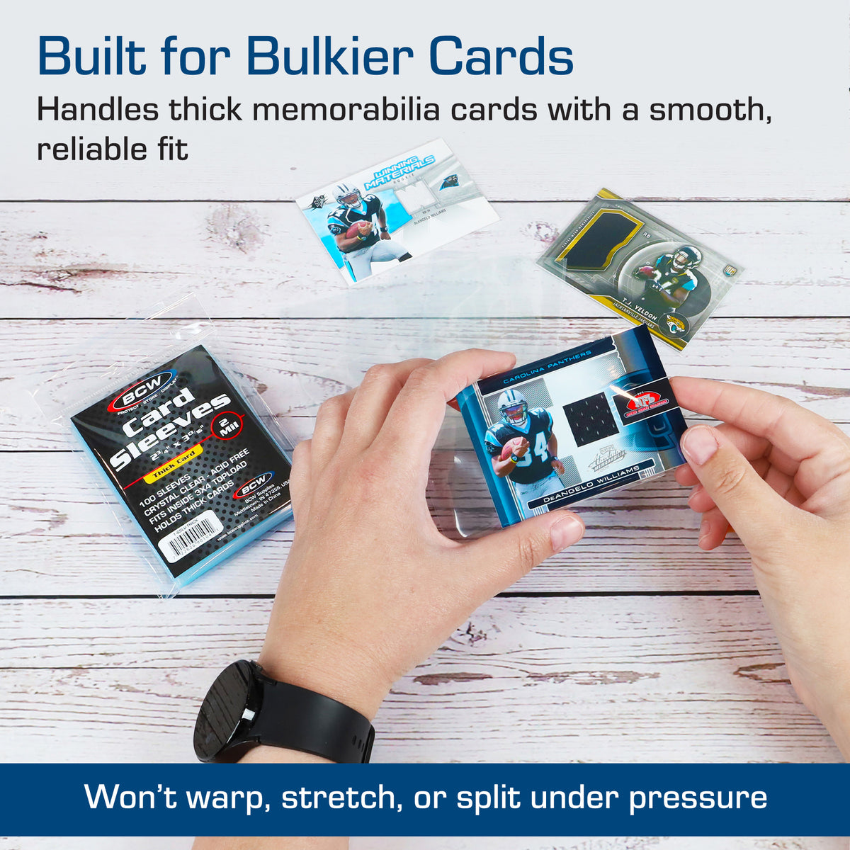 BCW Thick Card Sleeves – dimensions and specifications