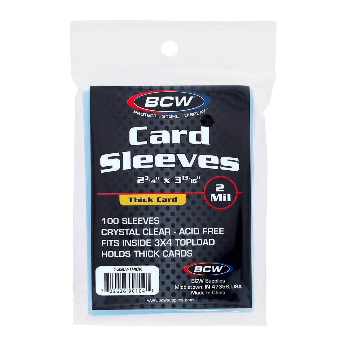 BCW Thick Card Sleeves – front product view