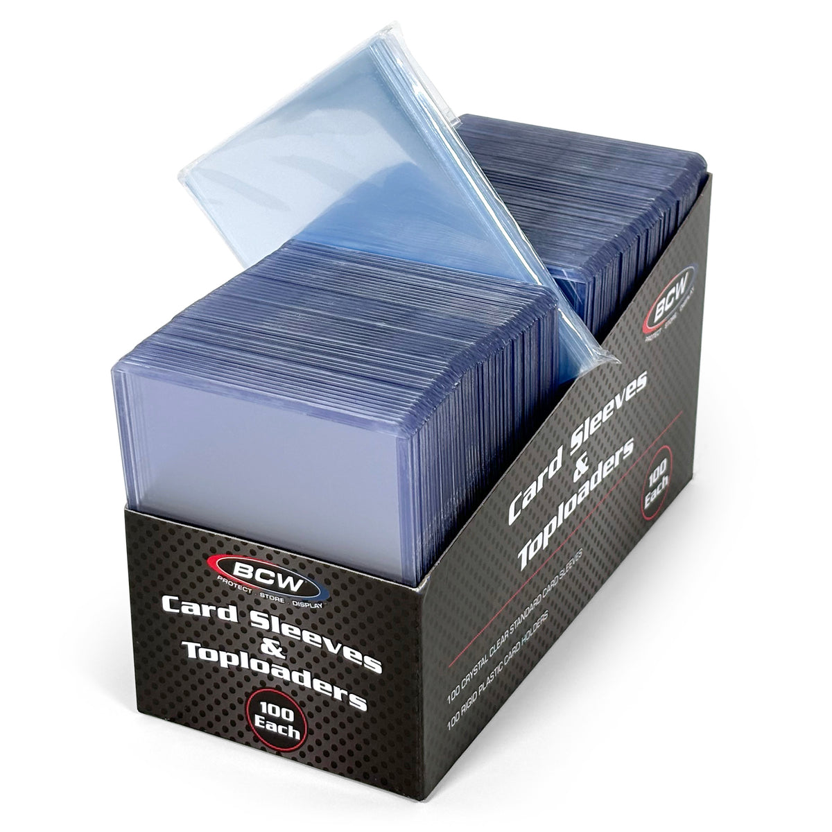 BCW product image — SKU 1-SSLVTLCH-100 — 1-SSLV-TLCH-100-SleevesStickingUp.jpg