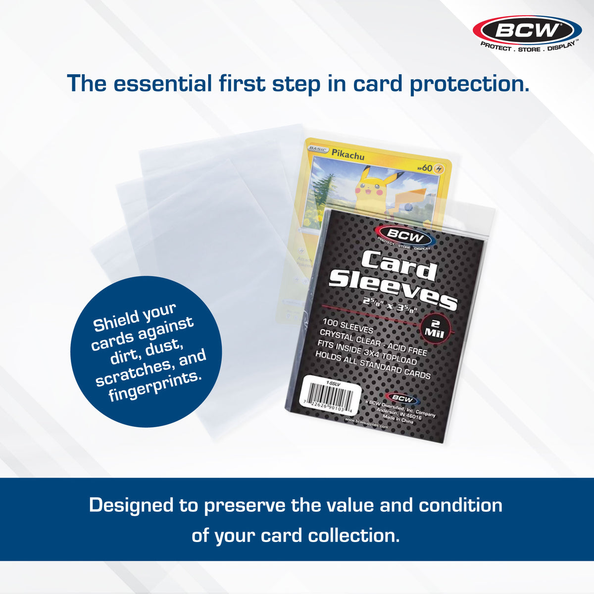 BCW Standard Card Sleeves – dimensions and specifications