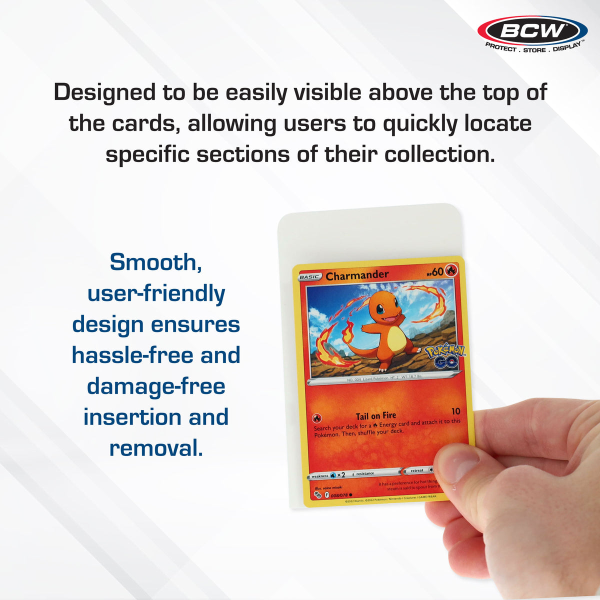 BCW Tall Trading Card Dividers – dimensions and specifications