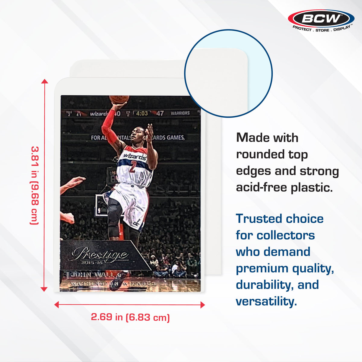 BCW Trading Card Dividers – dimensions and specifications