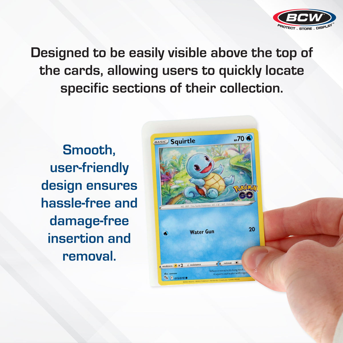 BCW Trading Card Dividers – dimensions and specifications