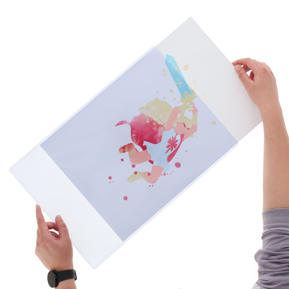 BCW 12 × 18 Rigid Poster and Photo Protector – in-use view