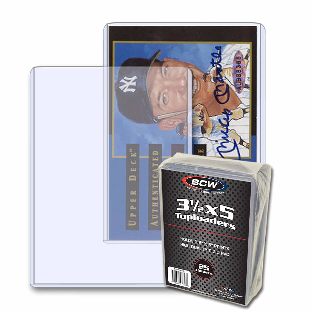 BCW 3.5 × 5 Rigid Trading Card Protector – front product view
