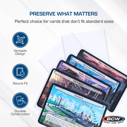 BCW 3.5 × 5 Rigid Trading Card Protector – dimensions and specifications