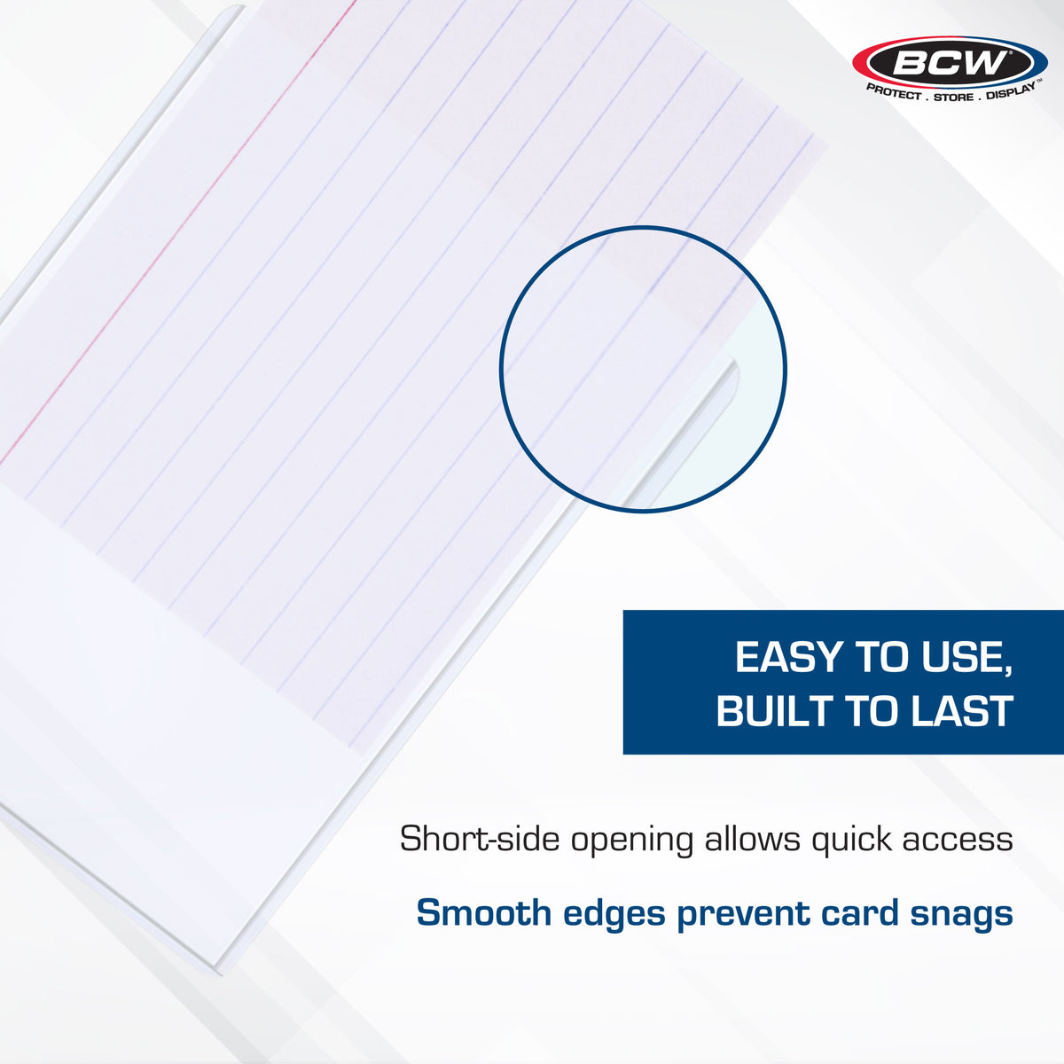 BCW 3.5 × 5 Rigid Trading Card Protector – dimensions and specifications