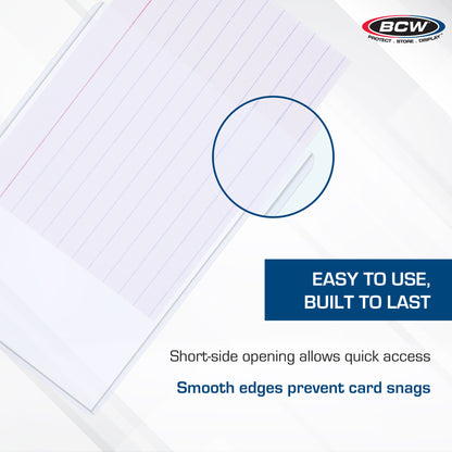 BCW 3.5 × 5 Rigid Trading Card Protector – dimensions and specifications