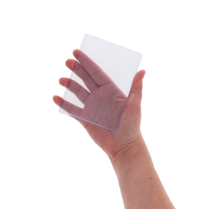BCW 3.5 × 5 Rigid Trading Card Protector – in-use view
