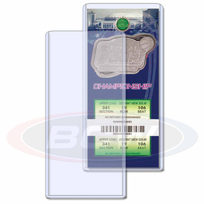 BCW 3 × 7 Rigid Ticket Protector – front product view