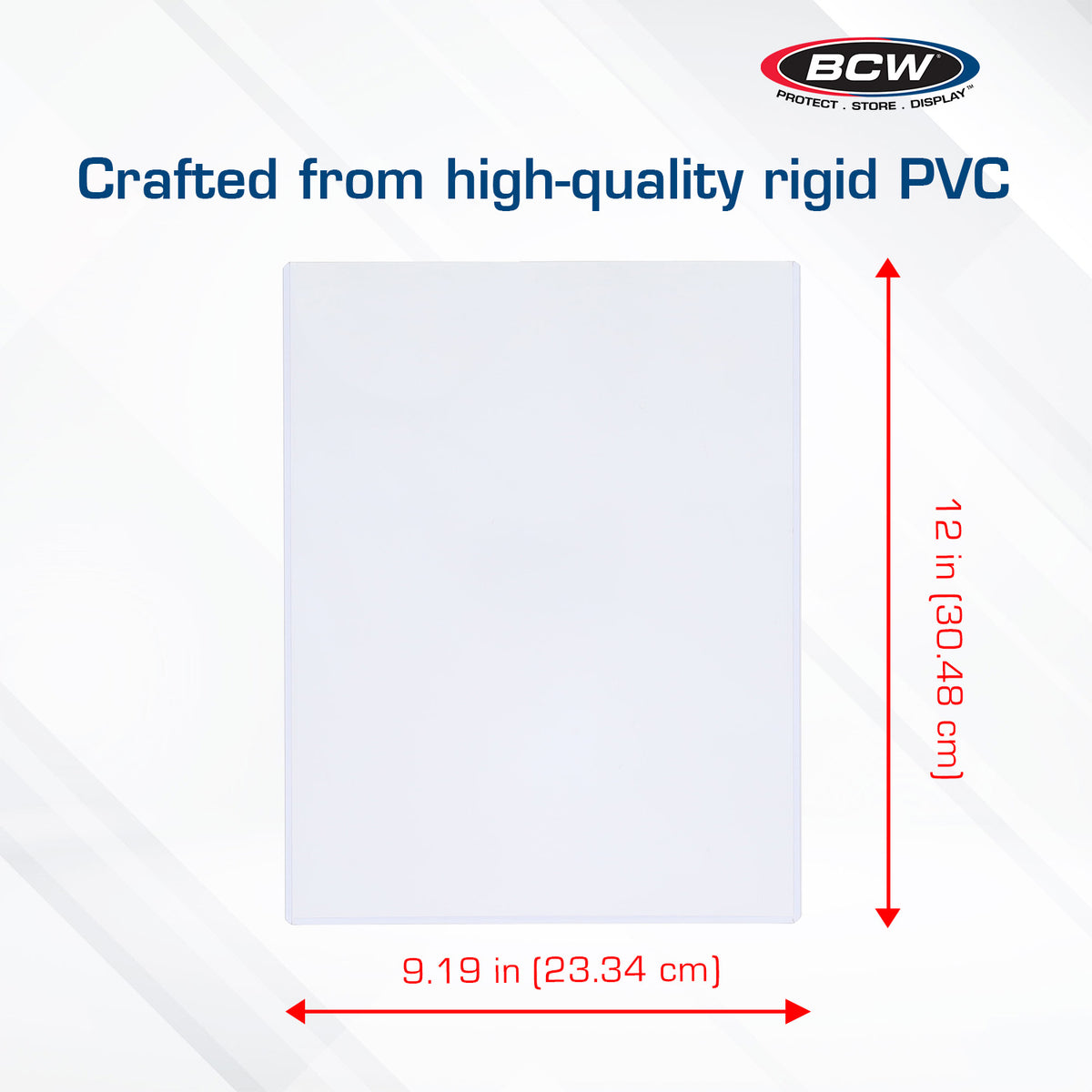 BCW 9 × 12 Rigid Poster and Photo Protector – dimensions and specifications