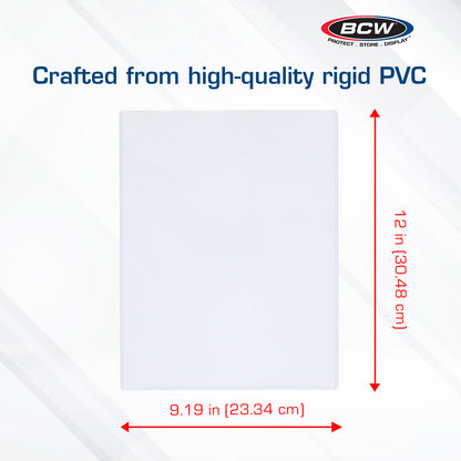 BCW 9 × 12 Rigid Poster and Photo Protector – dimensions and specifications