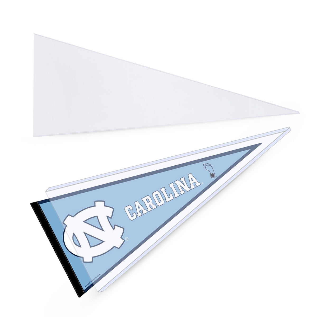 BCW 12 × 30 Rigid Pennant Protector – front product view