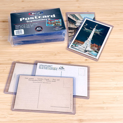 BCW Rigid Postcard Protector – front product view