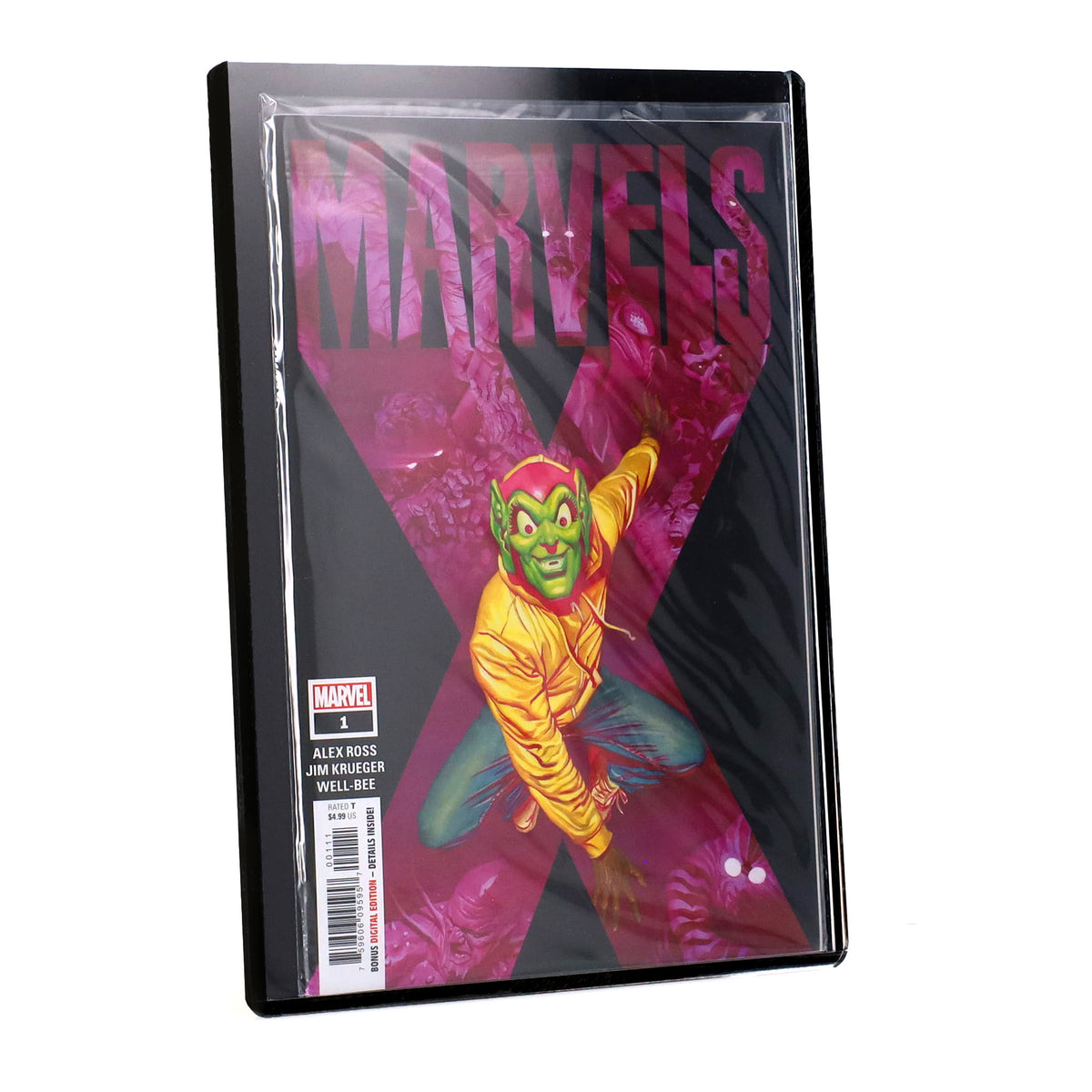 BCW Rigid Silver-Age Comic Book Protector – Black – front product view