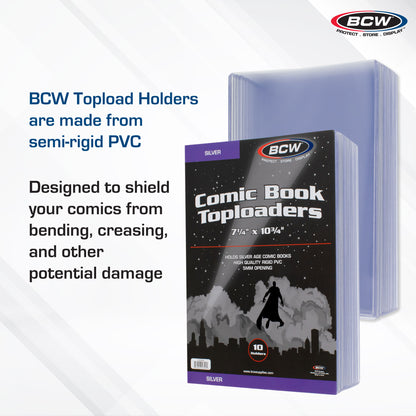 BCW Rigid Silver-Age Comic Book Protector – dimensions and specifications