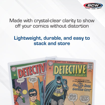 BCW Rigid Silver-Age Comic Book Protector – dimensions and specifications