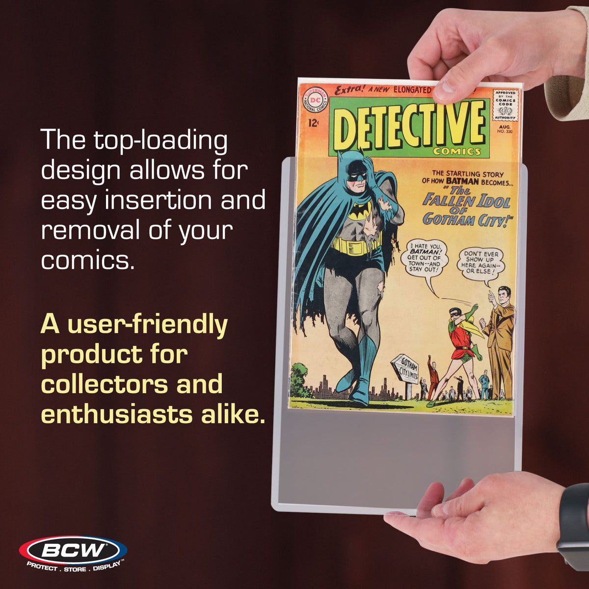 BCW Rigid Silver-Age Comic Book Protector – dimensions and specifications