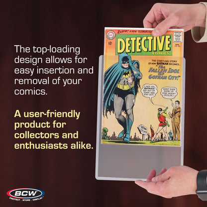 BCW Rigid Silver-Age Comic Book Protector – dimensions and specifications