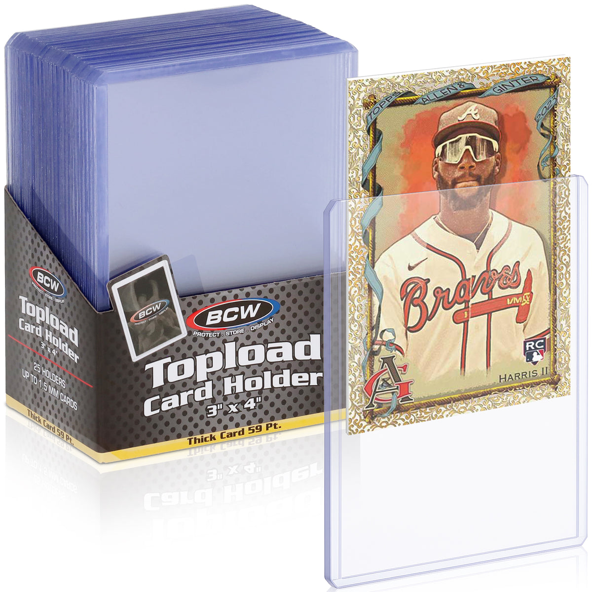 BCW 59 Pt Rigid Trading Card Protector – front product view