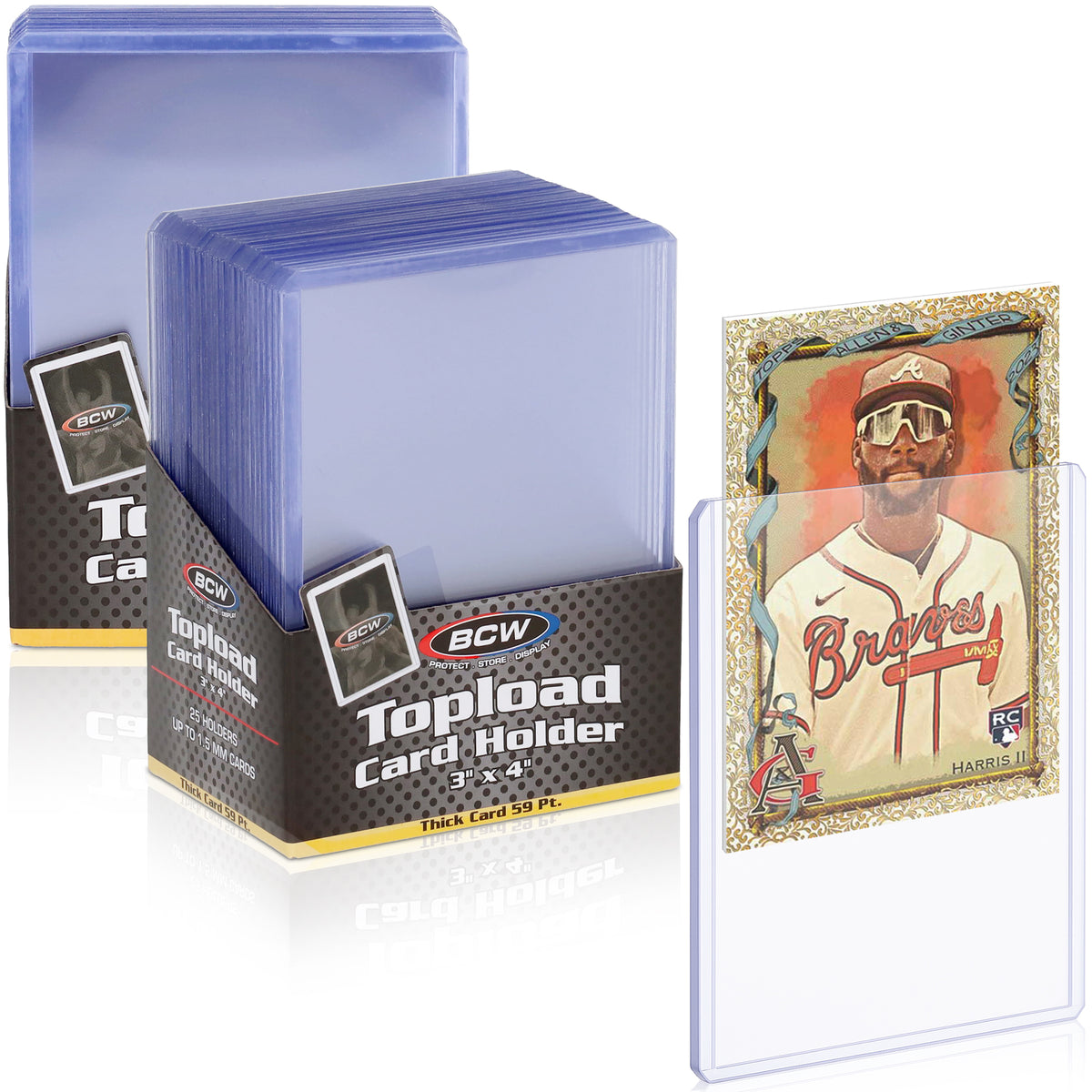 BCW 59 Pt Rigid Trading Card Protector – front product view