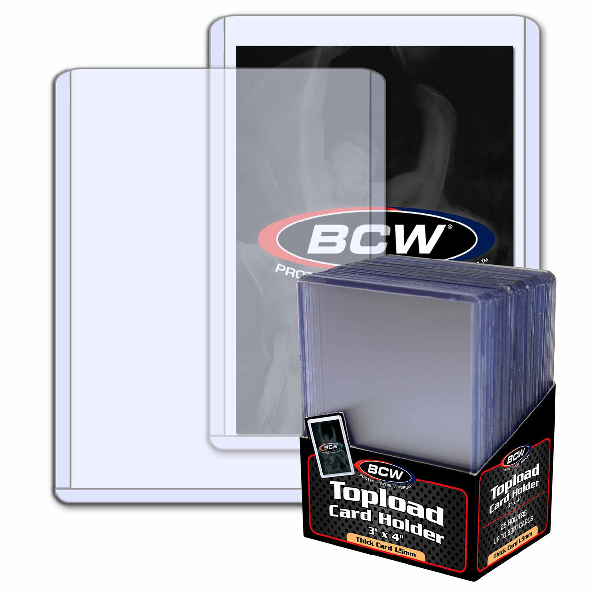BCW 59 Pt Rigid Trading Card Protector – front product view