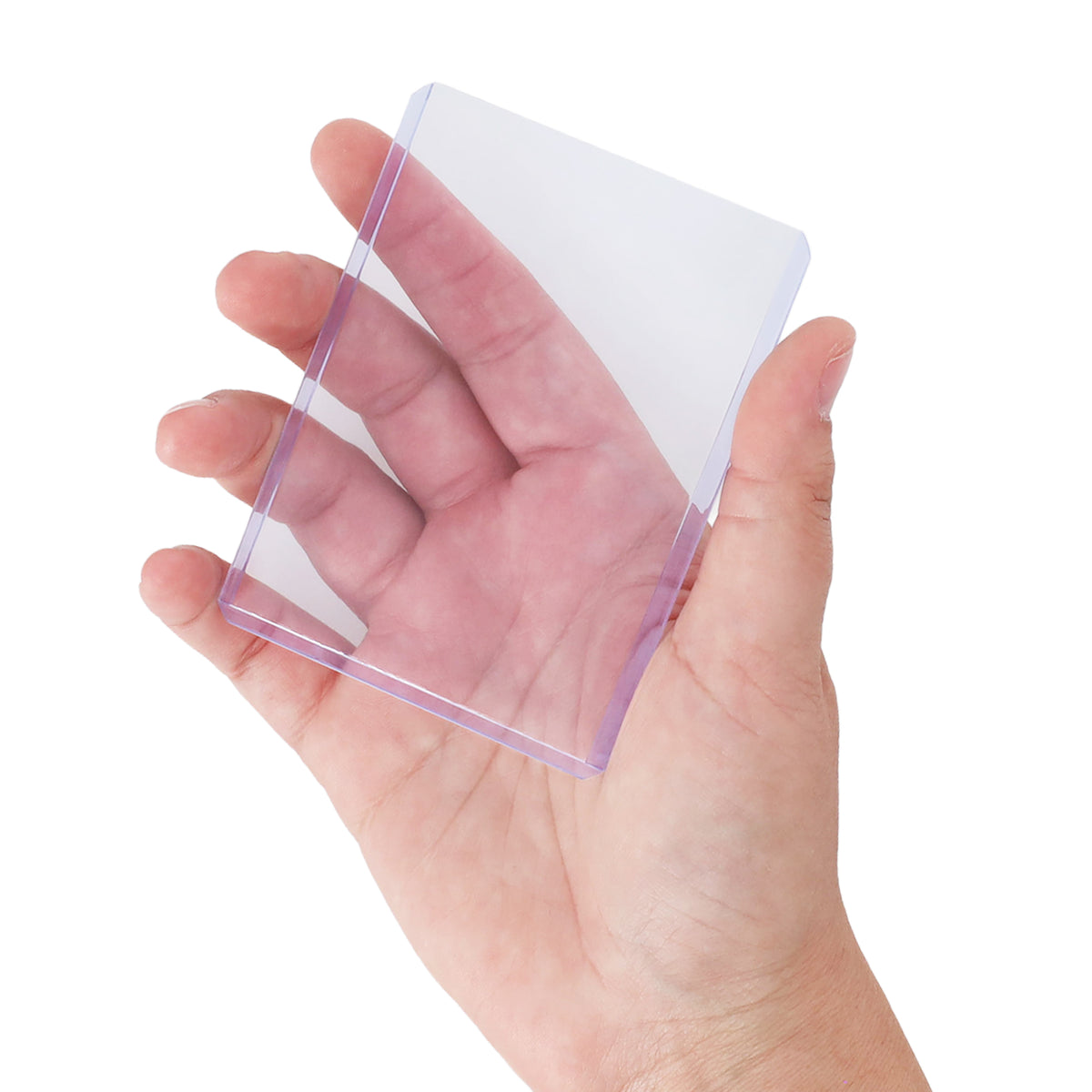 BCW 59 Pt Rigid Trading Card Protector – in-use view