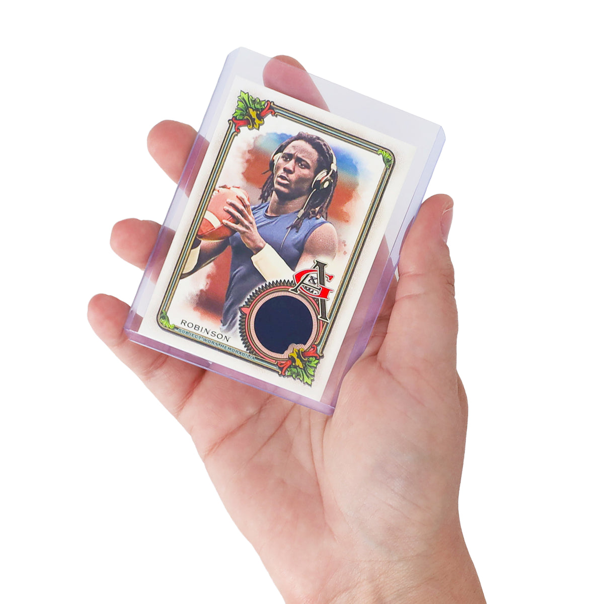 BCW 59 Pt Rigid Trading Card Protector – in-use view