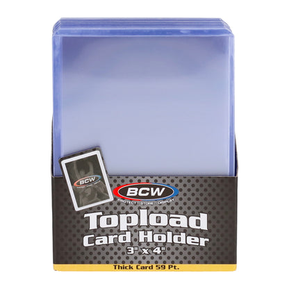 BCW 59 Pt Rigid Trading Card Protector – front product view