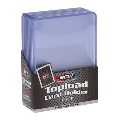 BCW 108 Pt Rigid Trading Card Protector – angled view