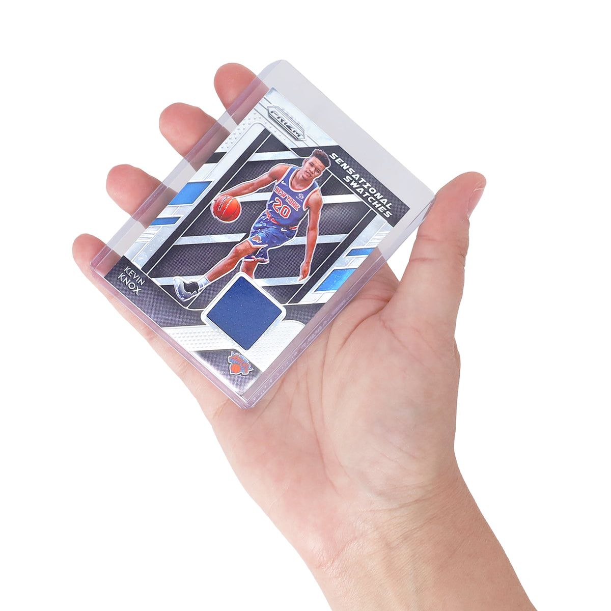 BCW 108 Pt Rigid Trading Card Protector – in-use view