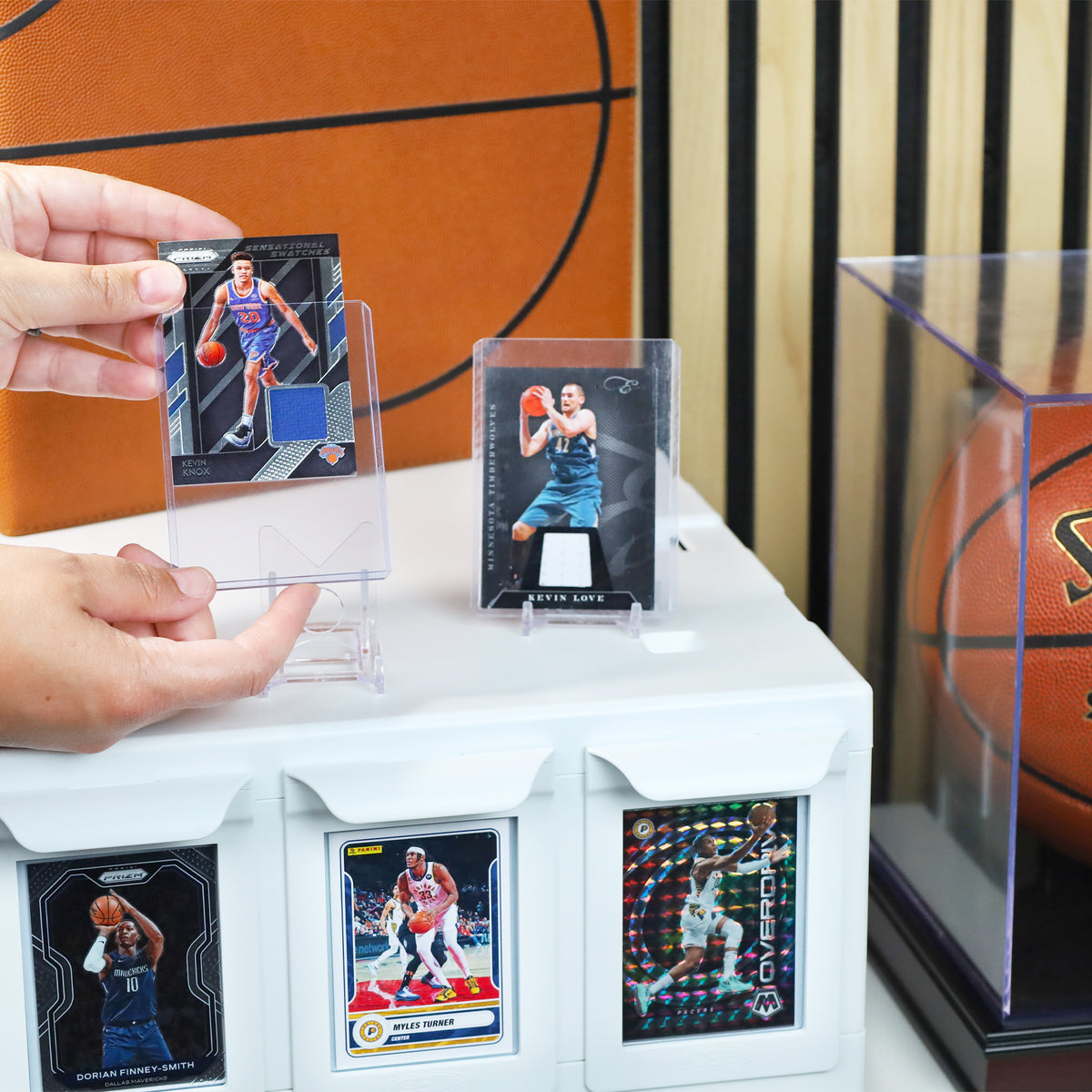 BCW 108 Pt Rigid Trading Card Protector – in-use view