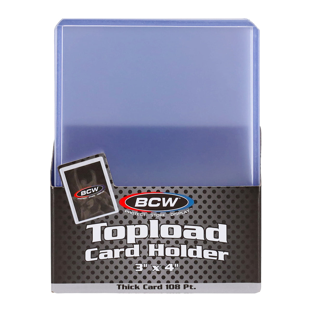 BCW 108 Pt Rigid Trading Card Protector – front product view