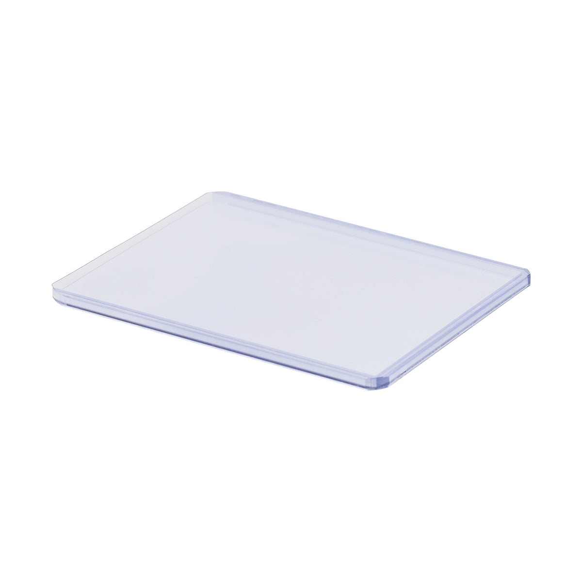 BCW 108 Pt Rigid Trading Card Protector – angled view