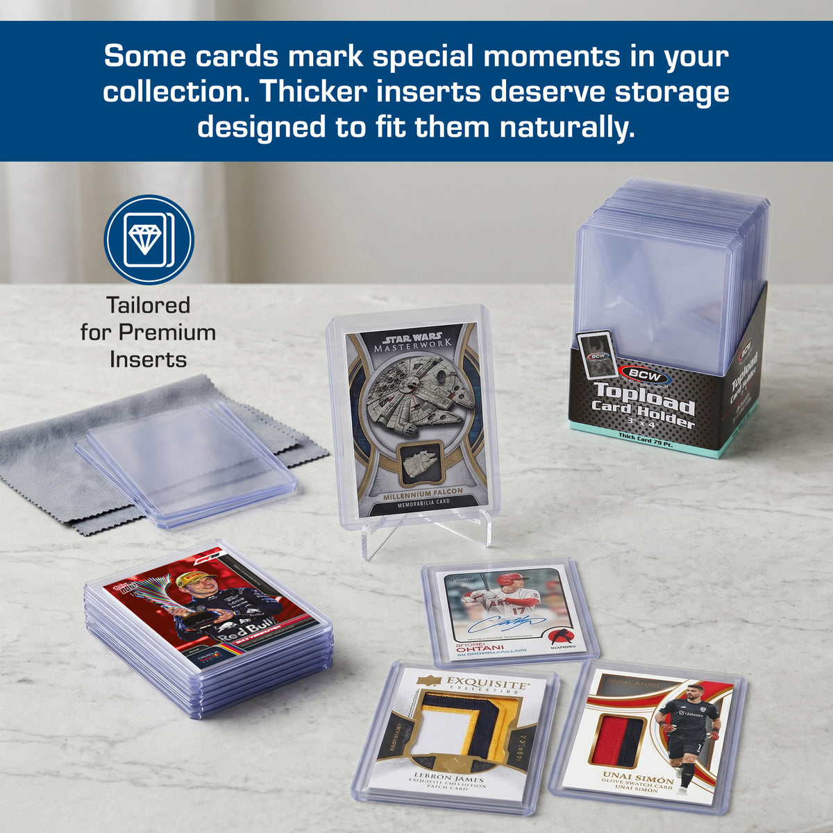 BCW 79 Pt Rigid Trading Card Protector – dimensions and specifications