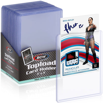 BCW 79 Pt Rigid Trading Card Protector – front product view