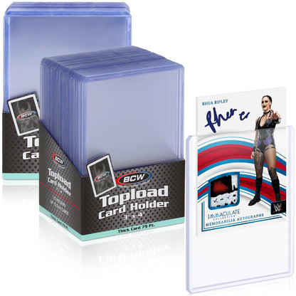 BCW 79 Pt Rigid Trading Card Protector – front product view