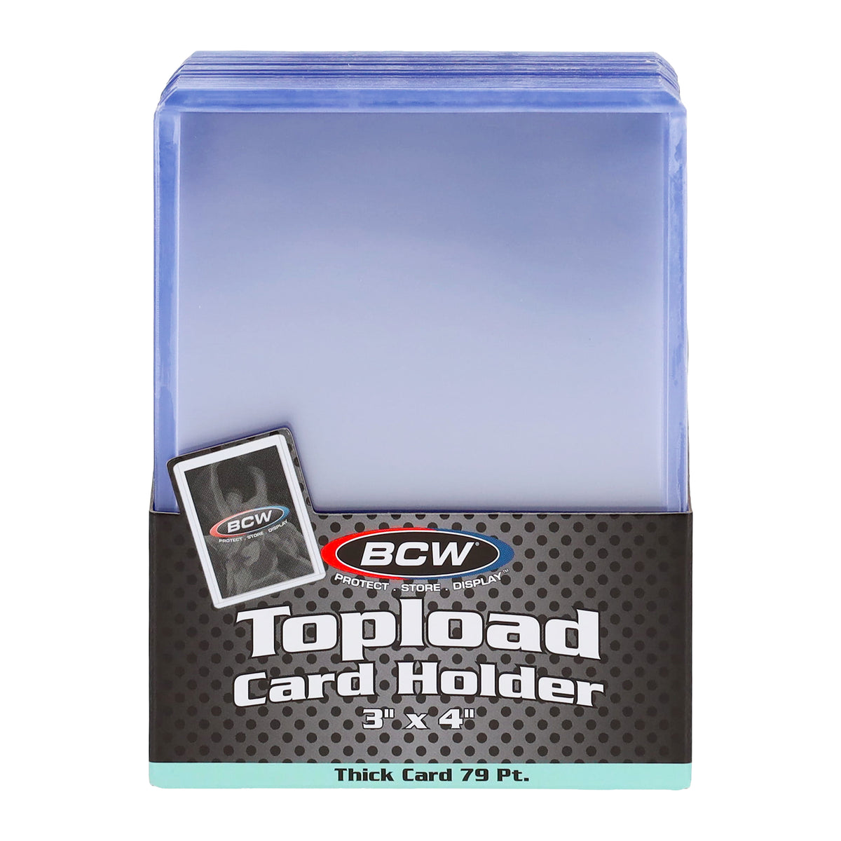 BCW 79 Pt Rigid Trading Card Protector – front product view