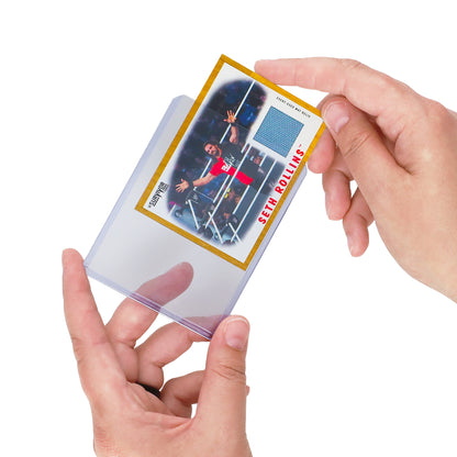 BCW 79 Pt Rigid Trading Card Protector – in-use view