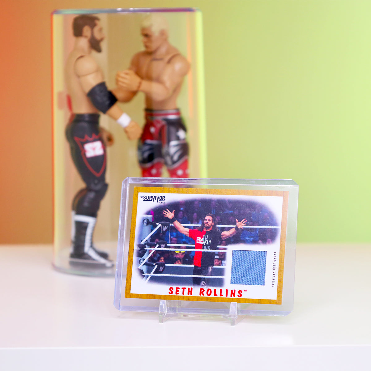 BCW 79 Pt Rigid Trading Card Protector – in-use view