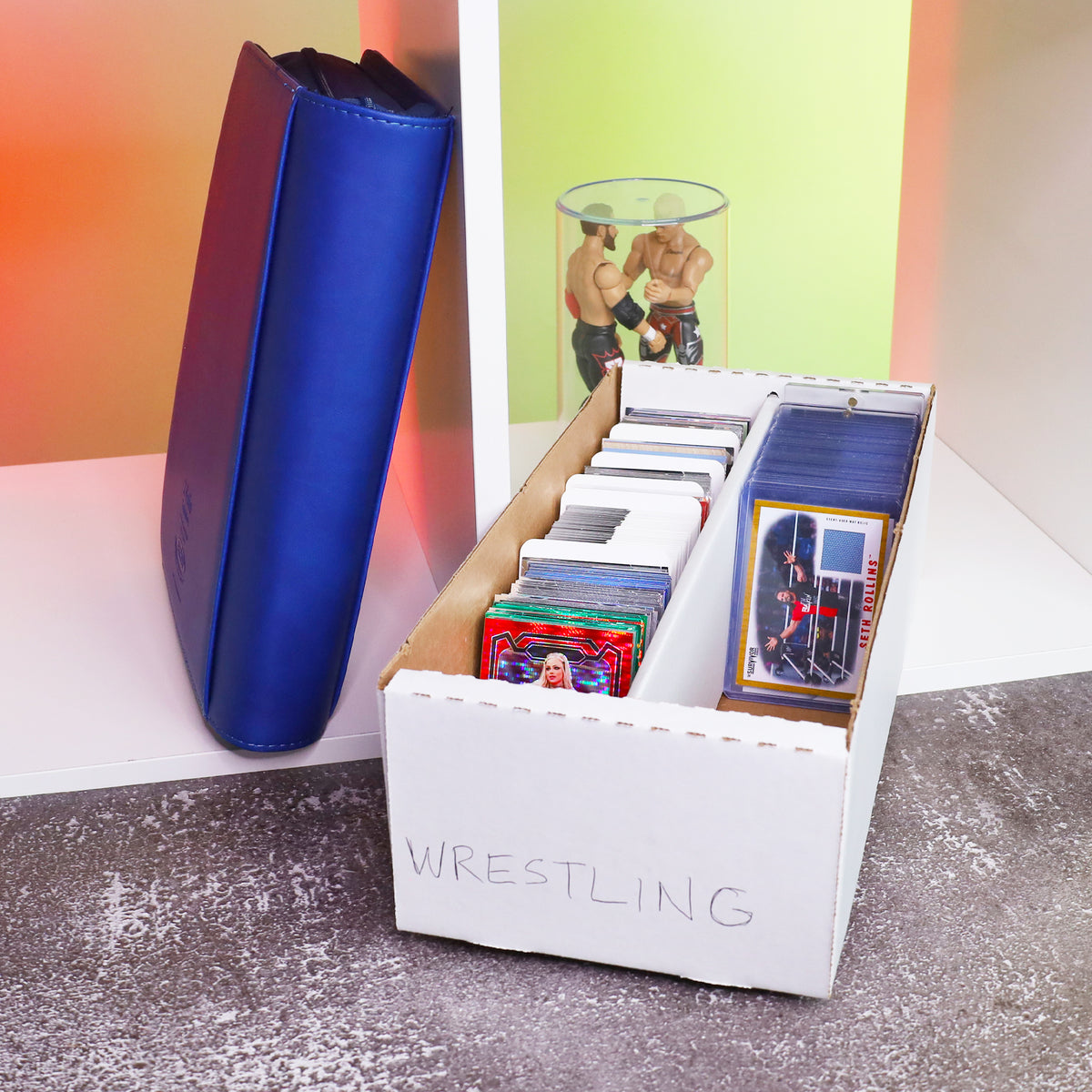 BCW 79 Pt Rigid Trading Card Protector – in-use view