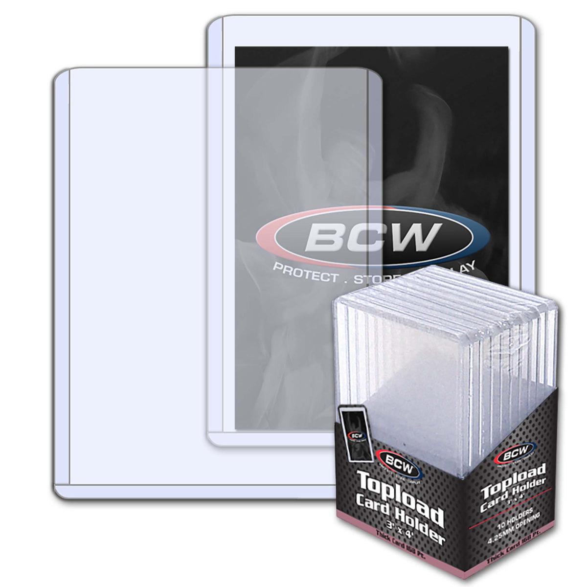 BCW 168 Pt Rigid Trading Card Protector – front product view